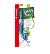 Portamine Easyergo - 3,15mm - per destrosi + affilamine - fusto azzurro - Stabilo