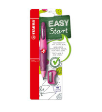 Portamine Easyergo - 3,15mm - per destrosi + affilamine - fusto rosa/viola - Stabilo