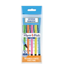 Portamine usa e getta Artio - 0.7 mm - HB - fusto colori assortiti - Papermate - conf.5 pezzi