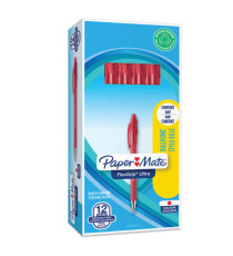 Penna a sfera a scatto Flexgrip Ultra - punta 1,0mm - rosso - Papermate