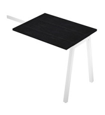 Allungo reversibile dx/sx Easy - 80 x 60 cm - gamba inclinata - nero venato