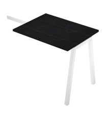 Allungo reversibile dx/sx Easy - 80 x 60 cm - gamba inclinata - nero venato