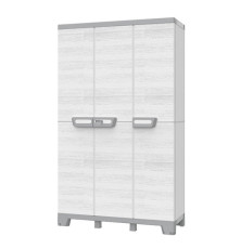 Armadio CAB102A sequoia - 3 ante - 102 x 39 x 172 cm - plastica - grigio - Terry