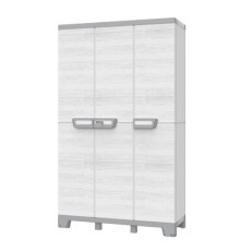 Armadio CAB102A sequoia - 3 ante - 102 x 39 x 172 cm - plastica - grigio - Terry