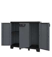 Armadio CAB102B ardesia - 3 ante - 102 x 39 x 93,5 cm - plastica - nero - Terry