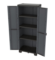 Armadio CAB2680 ardesia - 2 ante - 68 x 39 x 172 cm - plastica - nero - Terry