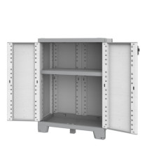 Armadio CAB680 sequoia - 2 ante - 68 x 39 x 93,5 cm - plastica - grigio - Terry