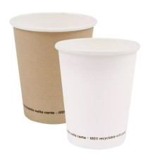 Bicchiere - carta - 200 ml - avana - Signor Bio - conf. 50 pezzi