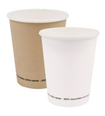 Bicchiere - carta - 350 ml - avana - Signor Bio - conf. 50 pezzi