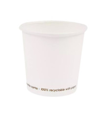 Bicchiere caffè - carta - 75 ml - bianco - Signor Bio - conf. 50 pezzi