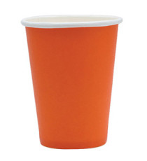 Bicchieri biodegradabili Ecocolor - 250cc - arancione - Big Party - conf. 25 pezzi