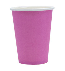 Bicchieri biodegradabili Ecocolor - 250cc - fucsia - Big Party - conf. 25 pezzi