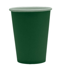 Bicchieri biodegradabili Ecocolor - 250cc - verde bosco - Big Party - conf. 25 pezzi