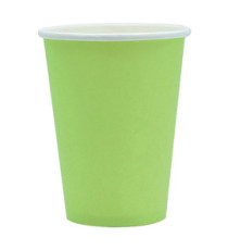 Bicchieri biodegradabili Ecocolor - 250cc - verde mela - Big Party - conf. 25 pezzi