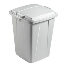 Bidone DURABIN - con maniglie - senza coperchio - 90 L - 52 x 61 x 49 cm - PP - grigio - Durable