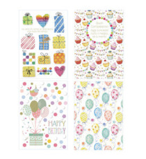 Biglietto Femminile - rilievo - fantasie assortite - Sadoch