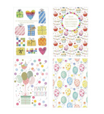 Biglietto Femminile - rilievo - fantasie assortite - Sadoch