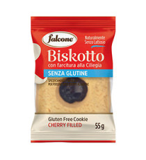 Biscotti farciti linea Biskotti -  ciliegia - monoporzione da 55 gr - Falcone