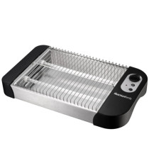 Bistecchiera elettrica BURGERONE 34 - con piastre removibili - 44.1 x 18.9 x 38 cm - 1800 W - nero - Melchioni family