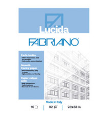Blocco carta lucida - 23 x 33gr - 10 fogli - 82gr - Fabriano