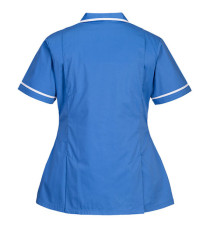 Camice da donna - maniche corte - elasticizzato - taglia L - azzurro - Portwest