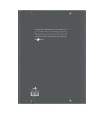 Cartella 3 lembi con elastico - A4 - dorso piatto - grigio scuro - BM