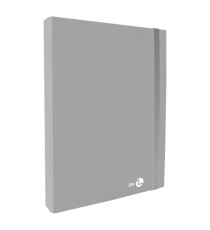 Cartella progetto con elastico - 25 x 34 cm - dorso 3 cm - grigio chiaro - BM