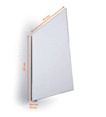 Cartello da corsia a bandiera - magnetico - A4 verticale - PET - Durable - conf. 10 pezzi