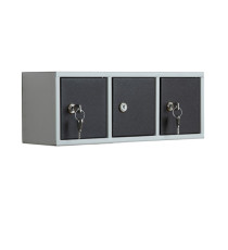 Casellario componibile Annabox - 3 porte - grigio/antracite - Metalpus