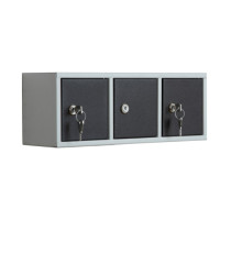 Casellario componibile Annabox - 3 porte - grigio/antracite - Metalpus