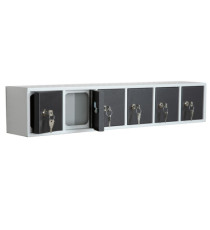 Casellario componibile Annabox - 6 porte - grigio/antracite - Metalpus