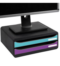 Cassettiera Toolbox - linea Titane - 27 x 35,5 x 13,5 cm - 2 cassetti - colori assortiti - Exacompta