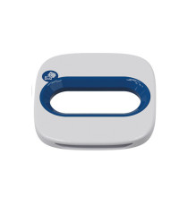 Cestino gettacarte Wastee - per raccolta differenziata - 60 L - Blu - Kobra