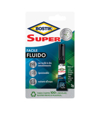 Colla istantanea Super Facile fluido - 3 gr - trasparente - Bostik