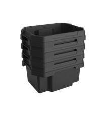 Contenitore multiuso FABER BOX - plastica - nero - 38,5 x 29 x 19,5 cm -  15 litri - Terry