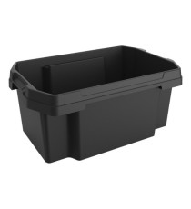 Contenitore multiuso FABER BOX - plastica - nero - 58,5 x 38,5 x 26,1 cm -  40 litri - Terry