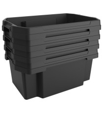Contenitore multiuso FABER BOX - plastica - nero - 58,5 x 38,5 x 26,1 cm -  40 litri - Terry