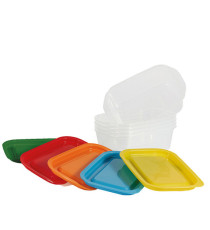 Contenitori alimenti – 164 x 111 x 51 mm – 400 ml - PP - Perfetto – conf. 5 pezzi