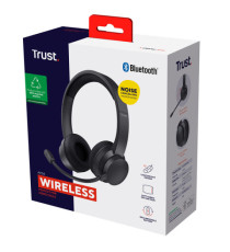 Cuffie - wireless ECO - Nero - Trust