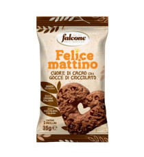Cuore di cacao con gocce di cioccolato - monoporzione da 35 gr - Falcone
