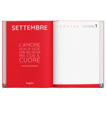 Diario - 12 mesi - copertina rigida antigraffio - colori assortiti - Colorosa