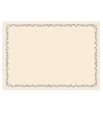 Diplomi - stampa offset fiori - A3 - 120 gr - avorio - Sadoch - conf. 10 pezzi