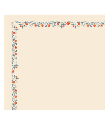 Diplomi - stampa offset fiori - A3 - 120 gr - avorio - Sadoch - conf. 10 pezzi