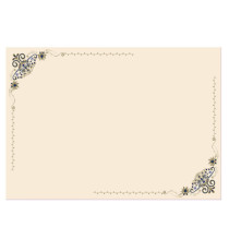 Diplomi - stampa offset volute - A3 - 120 gr - avorio - Sadoch - conf. 10 pezzi