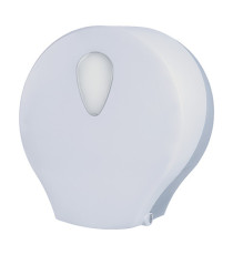 Dispenser carta igienica Stileco - rotolo maxi jumbo - 12,5 x 30,4 x 32,6 cm - ABS - bianco - Medial International