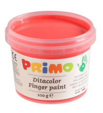 Ditacolor colori a dita - 100ml  - c/pennello - valigetta 6 colori fluo - Primo