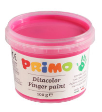 Ditacolor colori a dita - 100ml  - c/pennello - valigetta 6 colori fluo - Primo