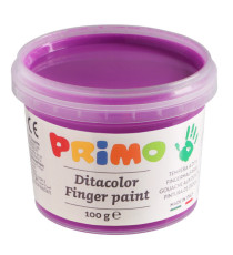 Ditacolor colori a dita - 100ml  - c/pennello - valigetta 6 colori fluo - Primo
