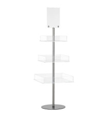 Espositore da terra a piramide - 50 x 50 x 156cm - Tecnostyl