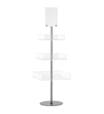 Espositore da terra a piramide - 50 x 50 x 156cm - Tecnostyl